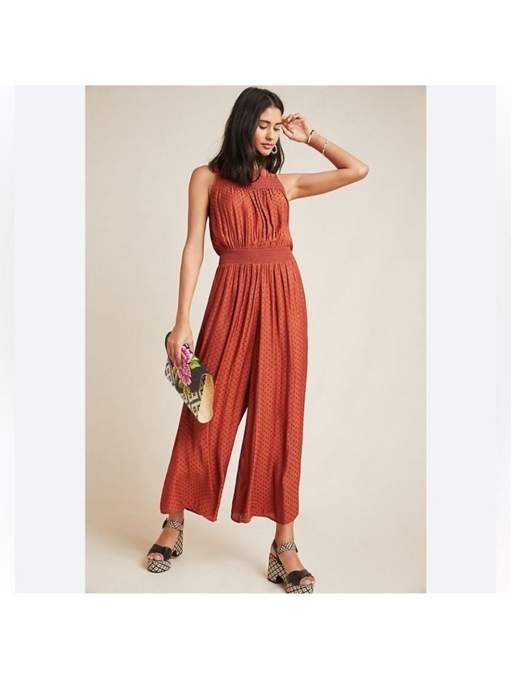 Anthropologie DRA Los Angeles Potter Jumpsuit in Copper - Size
Small